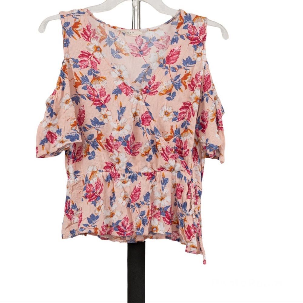 Elodie cold shoulder floral top